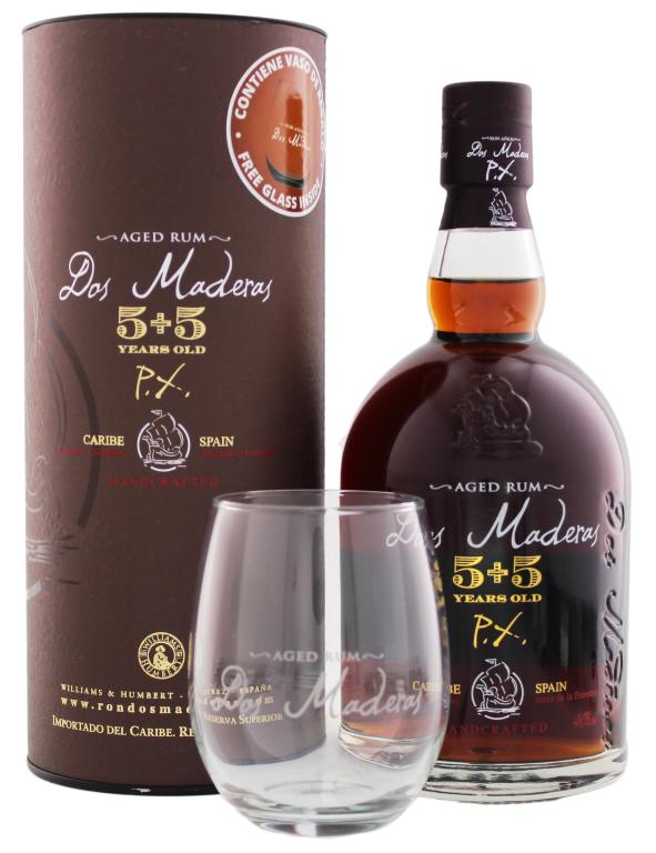 Dos Maderas Rum 5+5 0,7l 40 % +sklenička