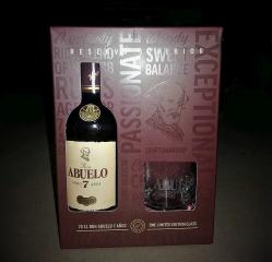 Abuelo Aňejo Ron 7y. GB + 1 sklenička 0,7L 40 %