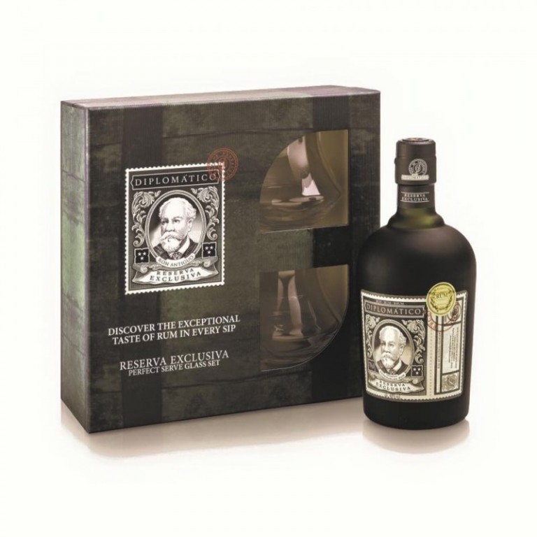 Diplomatico Reserva Exclusiva 12 yo. 0,7l + 2 x sklo